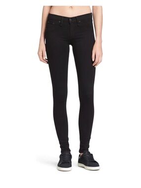 Rag & Bone Black Legging Skinny Jeans sz 30 MSRP $195 EUC Style W1503O026BLK